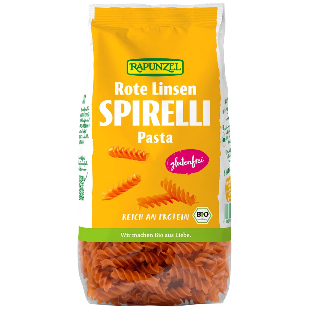 Spirelli din linte rosie, fara gluten